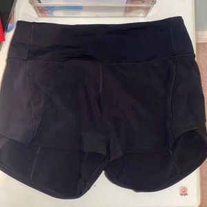 lululemon speed up shorts (black)